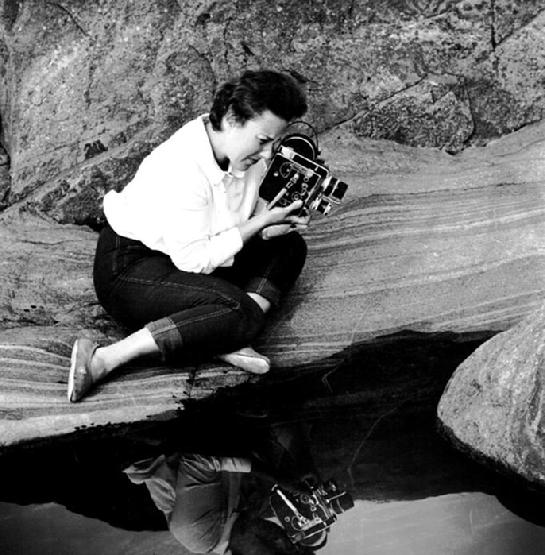 Photographer Claire Aho i 1961. Copyright.
